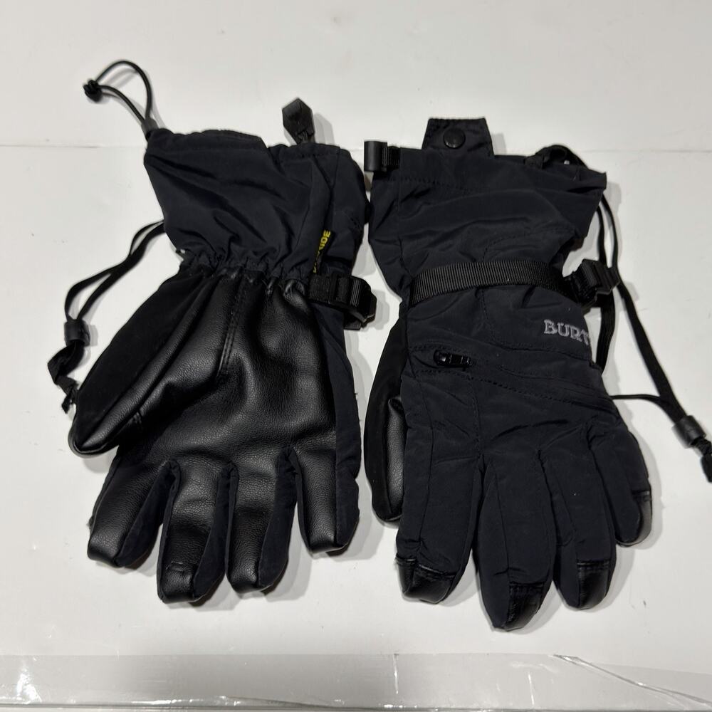 Burton Snowboard Gloves Kids Size XL Black DRYRIDE Waterproof Insulated